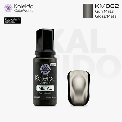 KM002 Gaahleri Kaleido ColorWorks - Metal Colors - Gun Metal 20ml