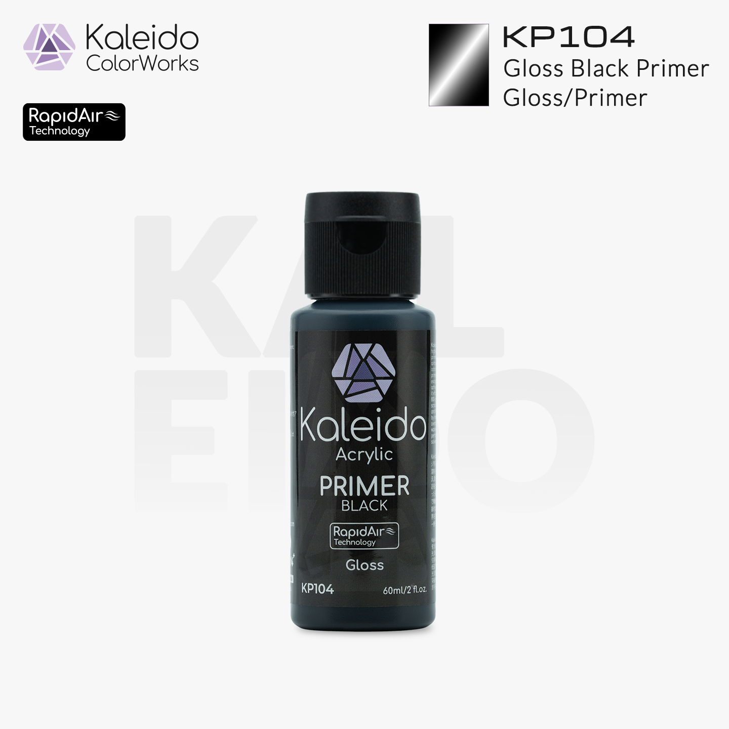KP104 Gaahleri Kaleido ColorWorks - Primers - Gloss Black 60ml