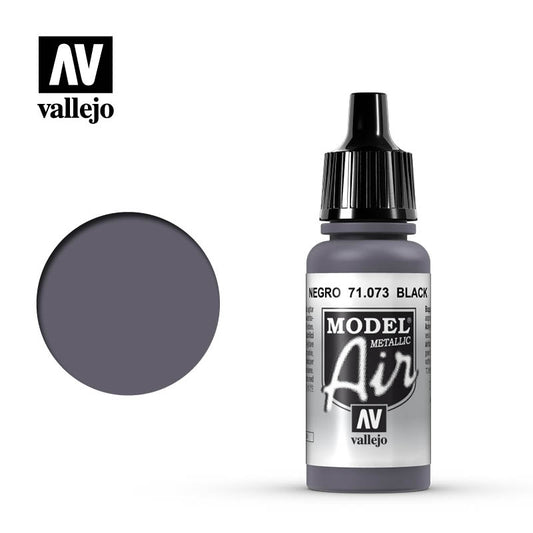71.073 Vallejo Model Air - Black (Metallic) - 17 ML