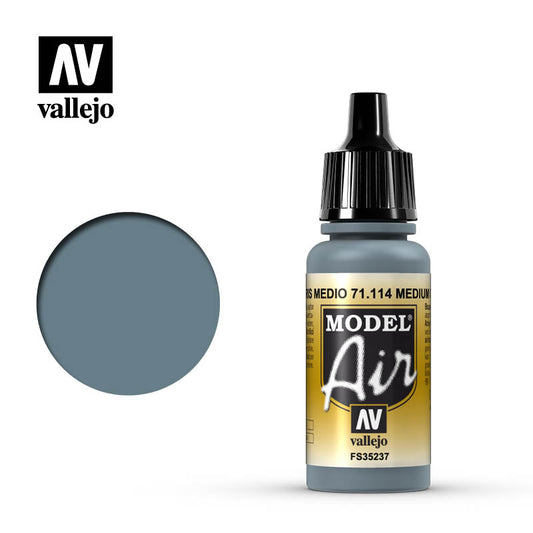 71.114 Vallejo Model Air - Medium Gray - 17 ML