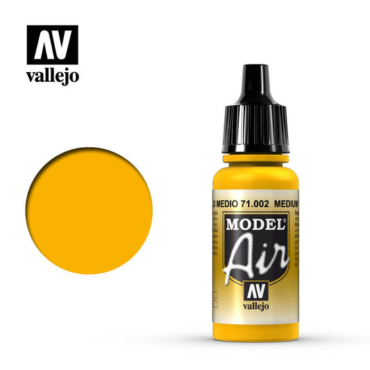 71.002 Vallejo Model Air - Medium Yellow - 17 ML