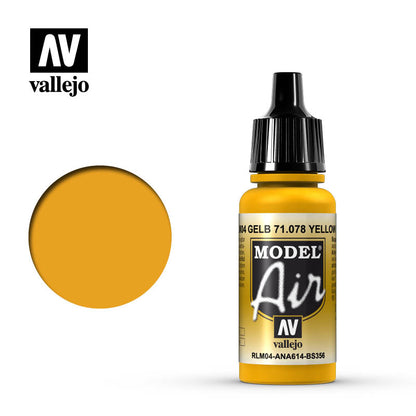 71.078 Vallejo Model Air - Yellow RLM04 - 17 ML