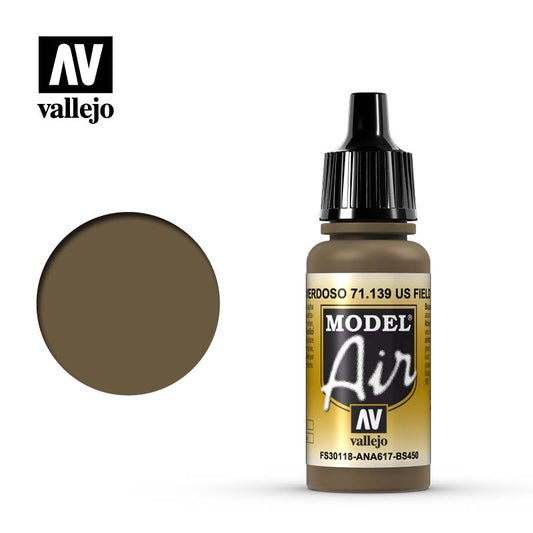 71.139 Vallejo Model Air - US Field Drab - 17 ML