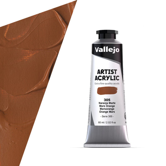 16.305 Vallejo Artist Acrylic - Mars Orange - 60 ML