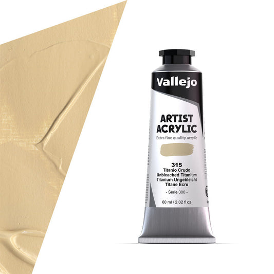 16.315 Vallejo Artist Acrylic - Umbleached Titanium - 60 ML
