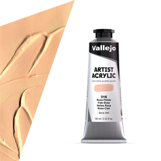 16.316 Vallejo Artist Acrylic - Pale Rose - 60 ML