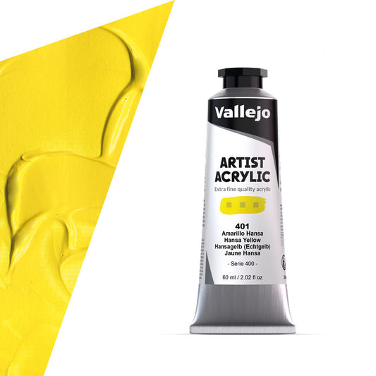 16.401 Vallejo Artist Acrylic - Hansa Yellow - 60 ML