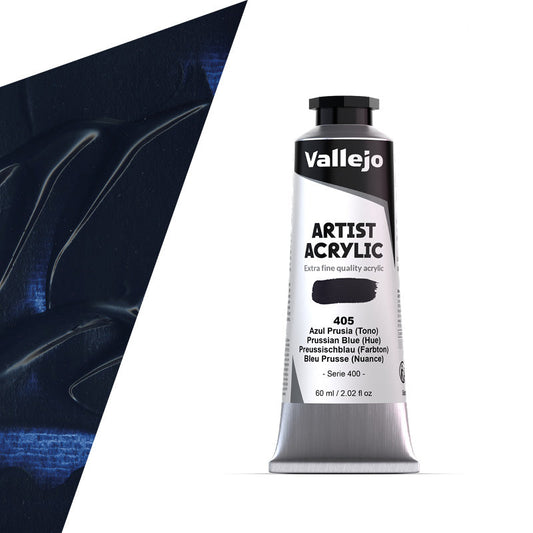 16.405 Vallejo Artist Acrylic - Prussian Blue (Hue) - 60 ML