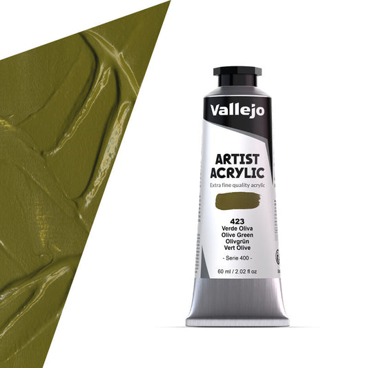 16.423 Vallejo Artist Acrylic - Olive Green - 60 ML
