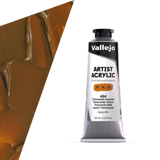 16.424 Vallejo Artist Acrylic - Transoxide Yellow - 60 ML