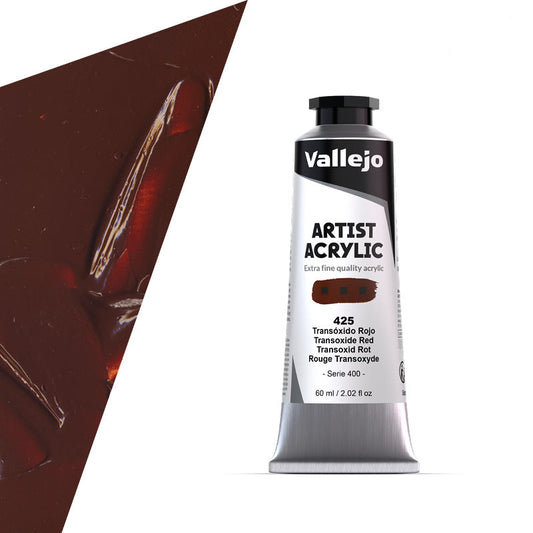 16.425 Vallejo Artist Acrylic - ransoxide Red - 60 ML