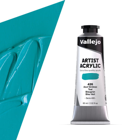 16.426 Vallejo Artist Acrylic - Teal - 60 ML
