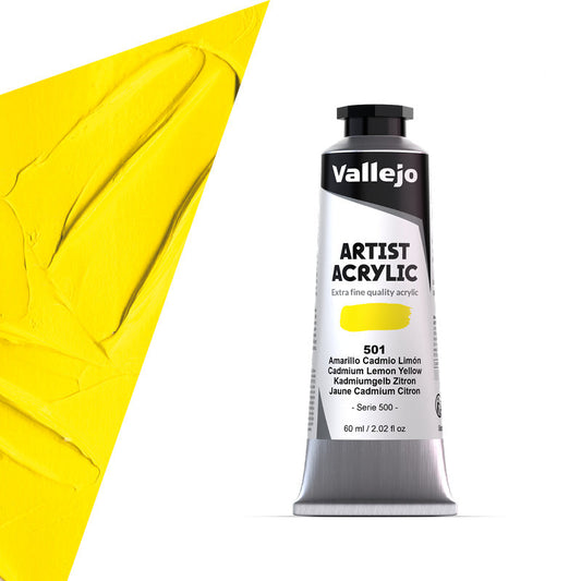 16.427 Vallejo Artist Acrylic - Primary Yellow - 60 ML