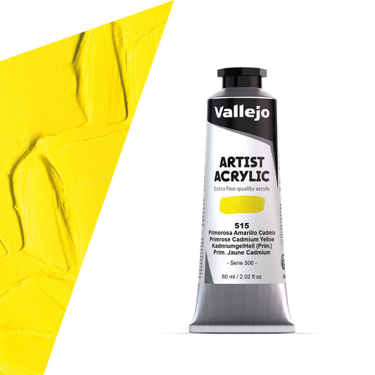 16.515 Vallejo Artist Acrylic - Primrose Cadmium Yellow - 60 ML