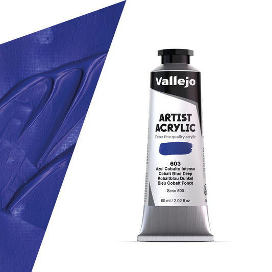 16.603 Vallejo Artist Acrylic - Cobalt Blue Deep - 60 ML