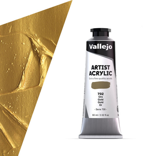 16.702 Vallejo Artist Acrylic - Gold - 60 ML