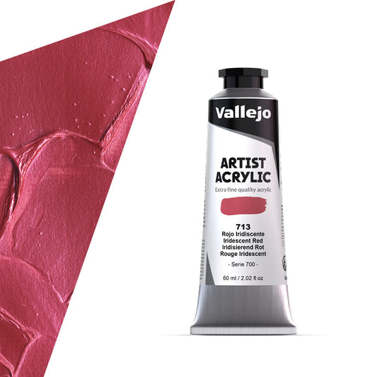 16.713 Vallejo Artist Acrylic - Iridescent Red - 60 ML