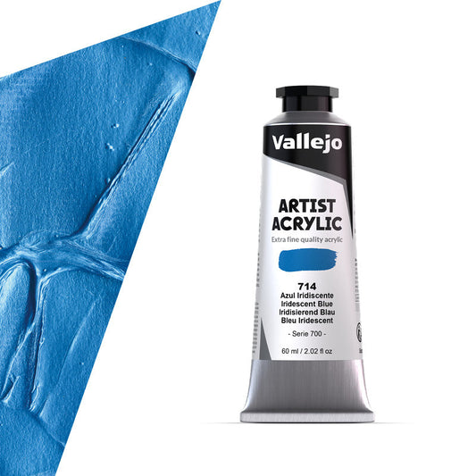 16.714 Vallejo Artist Acrylic - Iridescent Blue - 60 ML