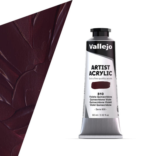 16.810 Vallejo Artist Acrylic - Quinacridone Violet - 60 ML