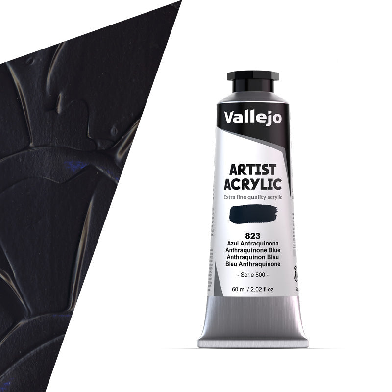 16.823 Vallejo Artist Acrylic - Anthraquinone Blue - 60 ML