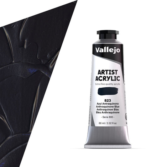 16.823 Vallejo Artist Acrylic - Anthraquinone Blue - 60 ML