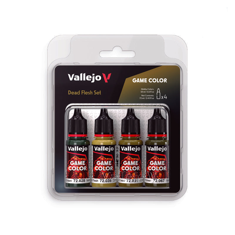 72.392 Vallejo Game Colour Set - Dead Flesh (4 x 18ML)