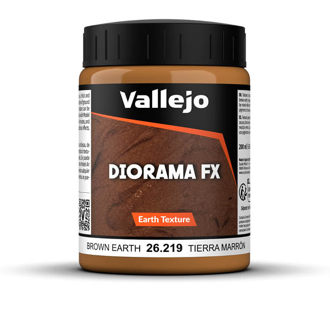 Vallejo Diorama Effects - Earth Textures - 26.219 Brown Earth - 200 ml