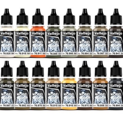 70.141 Vallejo Model Colour Set : Earth Tones (16 x 18 ML)