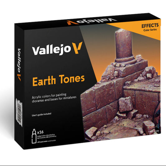 70.141 Vallejo Model Colour Set : Earth Tones (16 x 18 ML)