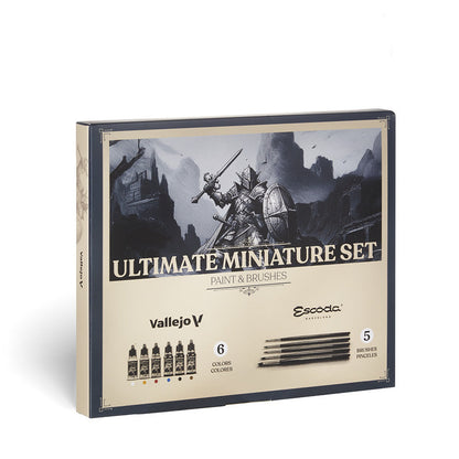 72.206 Vallejo Game Colour - Ultimate miniature Set Paint & Brushes (5)