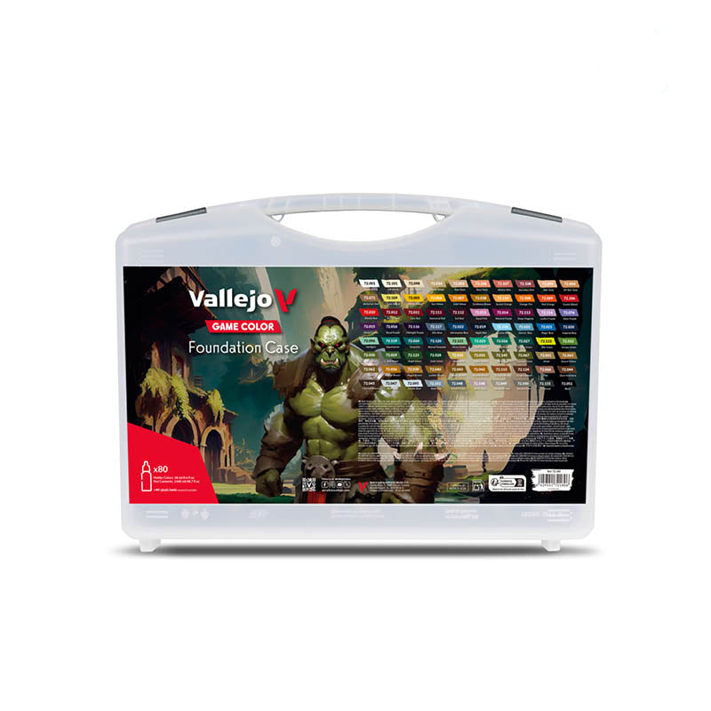 72.180 Vallejo Game Color - Foundation Case. 80 opaque colors (80 x 18 ML)