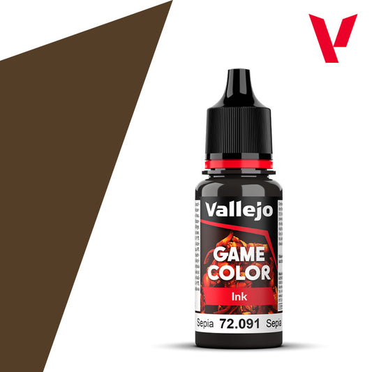 72.091 Vallejo Game Colour - Sepia Ink - 18ML