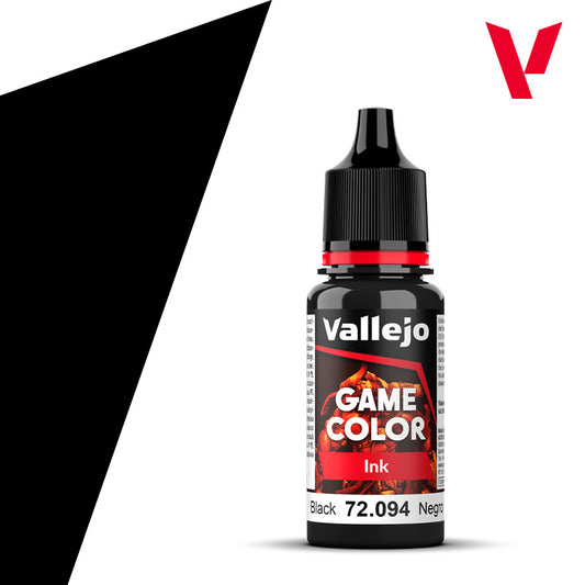 72.094 Vallejo Game Colour - Black Ink - 18ML