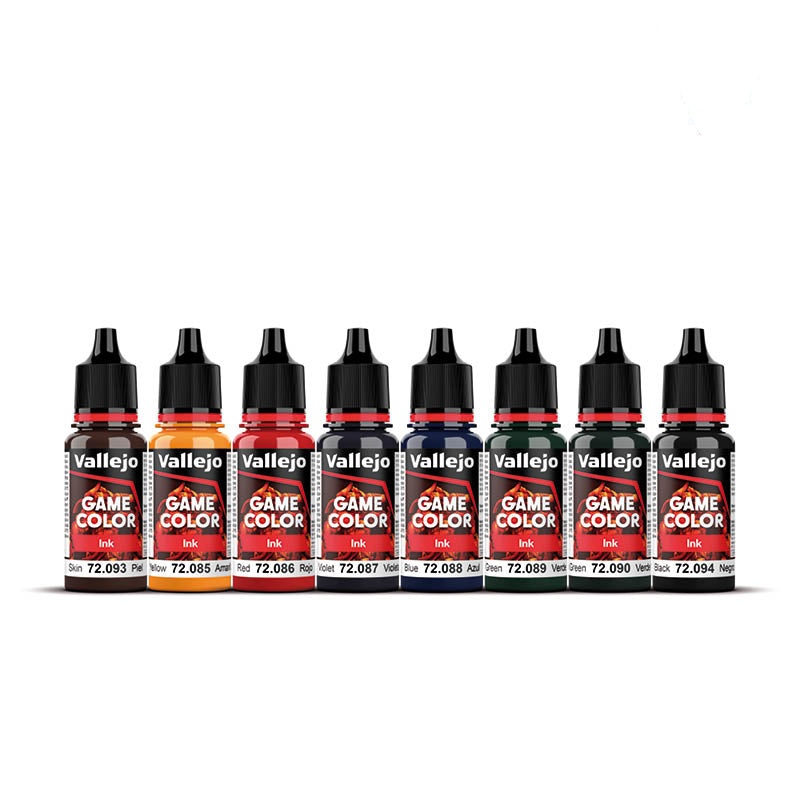 72.296 Vallejo Game Colour Set - Inks (8 x 18ML)