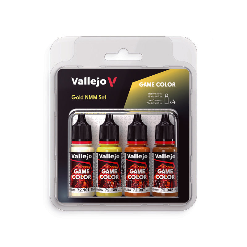 72.395 Vallejo Game Colour Set - Gold NMM (4 x 18ML)