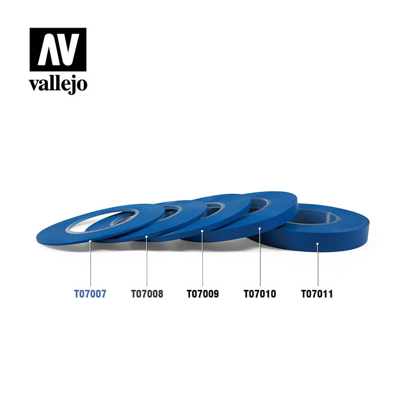 T07007 - Vallejo Flexible Masking Tape 1 mm x 18 m