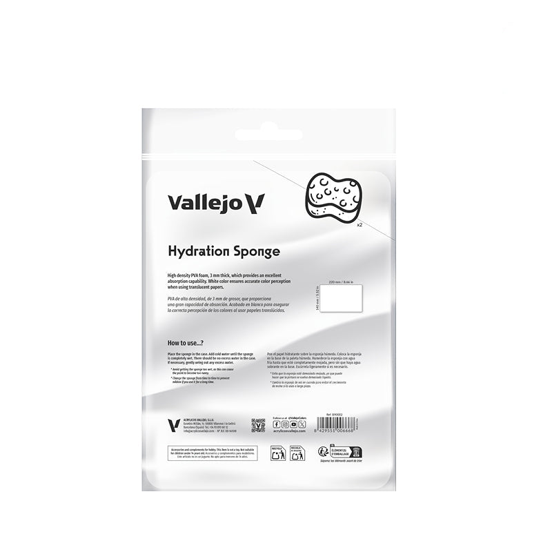 B90002 Vallejo Reusable Hydration Sponges for Wet Palette (2)
