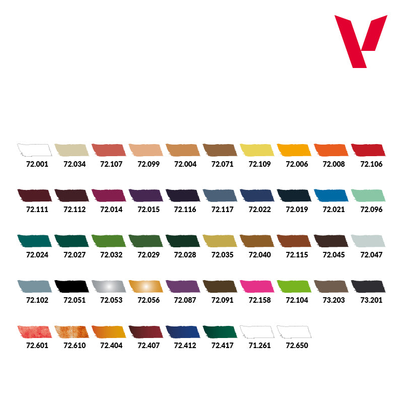 72.182 Vallejo Game Colour : Inspiration Color Set (48 x 18 ML)