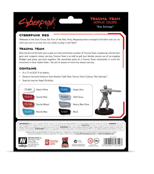 72.310 Vallejo Game Cololur Set - Trauma Team - Doc. Salvage miniature by Angel Giraldez