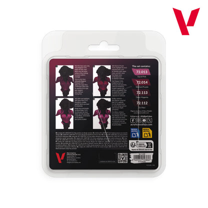 72.388 Vallejo Game Colour Set - Magenta Color (4 x 18ML)