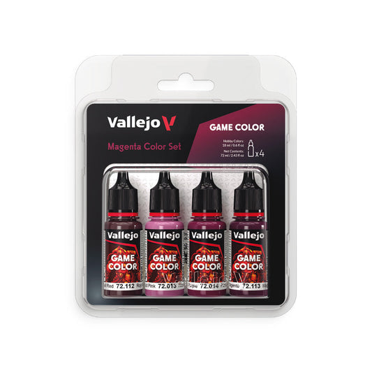 72.388 Vallejo Game Colour Set - Magenta Color (4 x 18ML)
