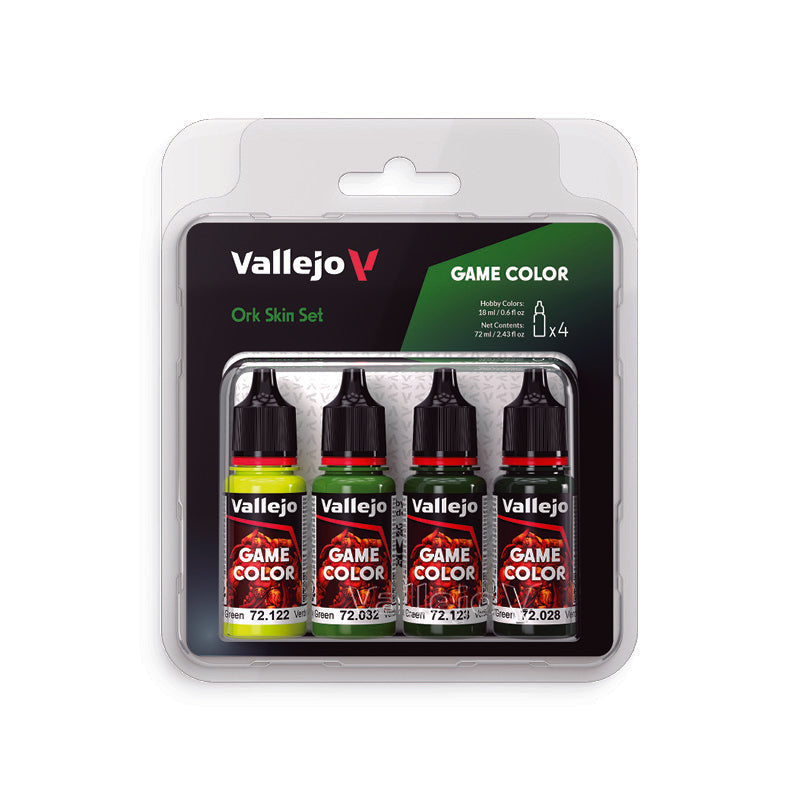 72.391 Vallejo Game Colour Set - Ork Skin (4 x 18ML)
