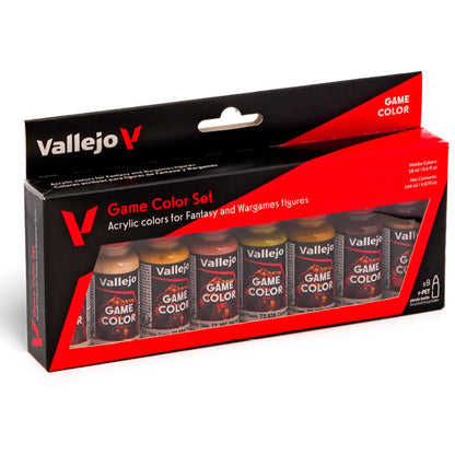 72.187 Vallejo Game Colour Set : Skin Tones (8 x 18 ML)