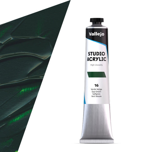 21.016 Vallejo Studio Acrylics - Sap Green - 58 ML