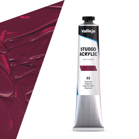 21.023 Vallejo Studio Acrylics - Magenta - 58 ML