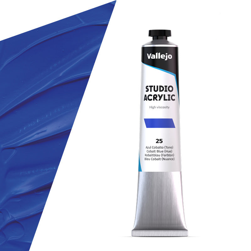 21.025 Vallejo Studio Acrylics - Cobalt Blue (Hue) - 58 ML