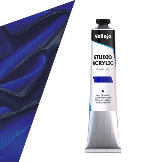 21.004 Vallejo Studio Acrylics - Ultramarine Blue - 58 ML