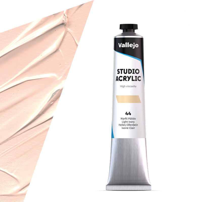 21.044 Vallejo Studio Acrylics - Light Ivory - 58 ML