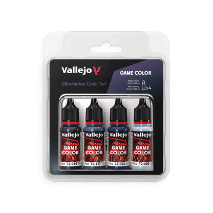 72.389 Vallejo Game Colour Set - Ultramarine Color (4 x 18ML)