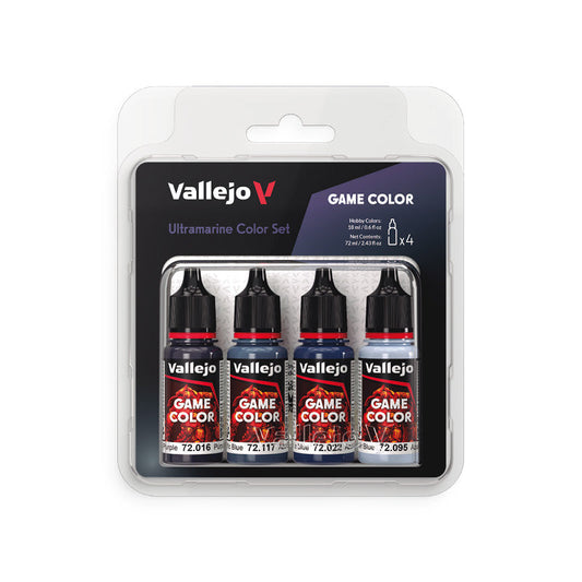 72.389 Vallejo Game Colour Set - Ultramarine Color (4 x 18ML)
